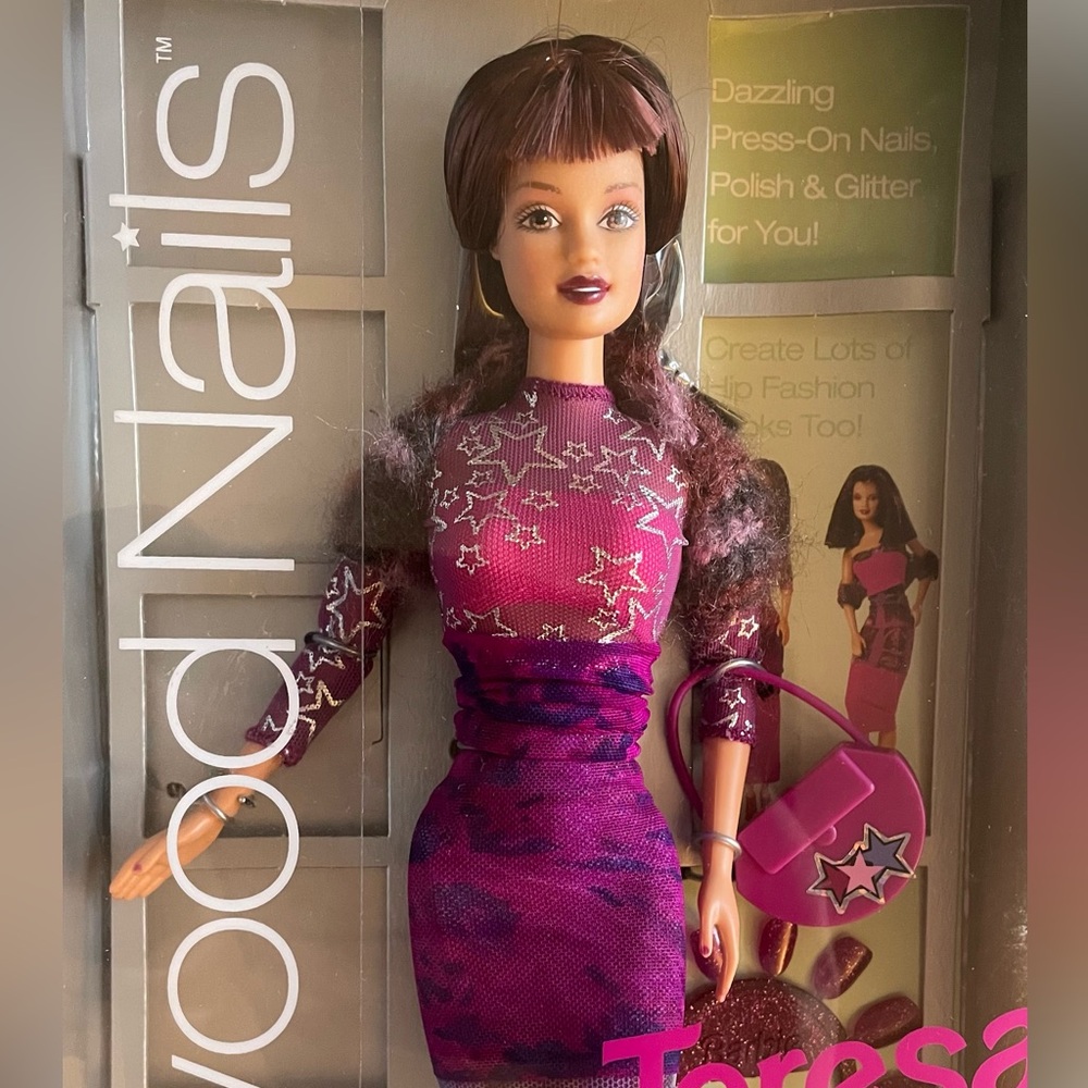 Vintage 1999 Hollywood Nails Teresa Barbie Doll Mattel Y2K